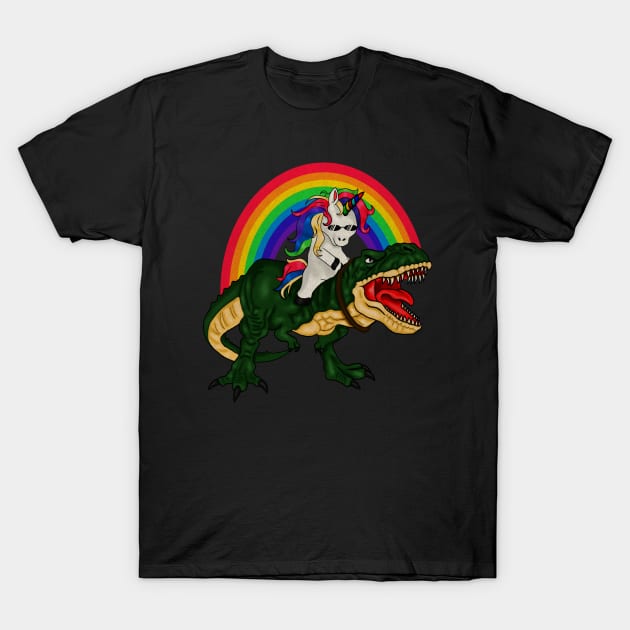 T Rex Unicorn Lover, Unicorn dinosaur T-Shirt by dukito